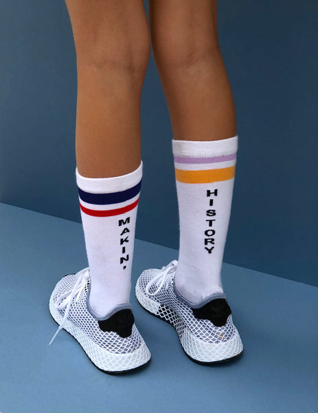 MAKIN' HISTORY tube socks
